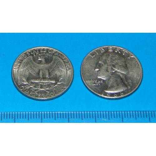 Verenigde Staten - 25 cent 1966