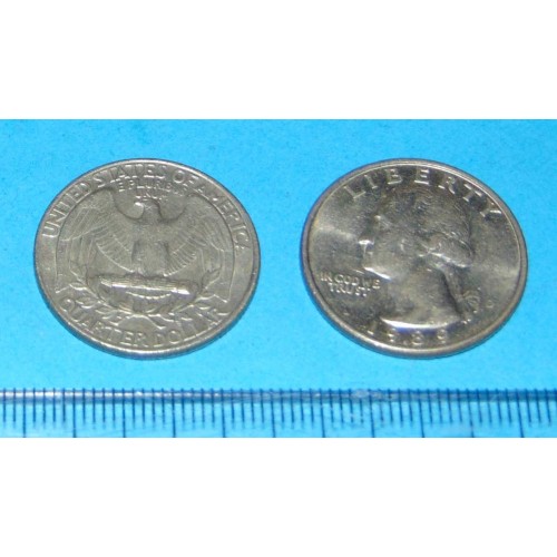 Verenigde Staten - 25 cent 1989D