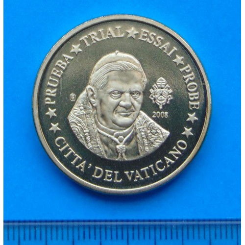 Vaticaan - 50 cent 2008 - piedfort proefslag