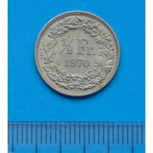 Zwitserland - halve frank 1970
