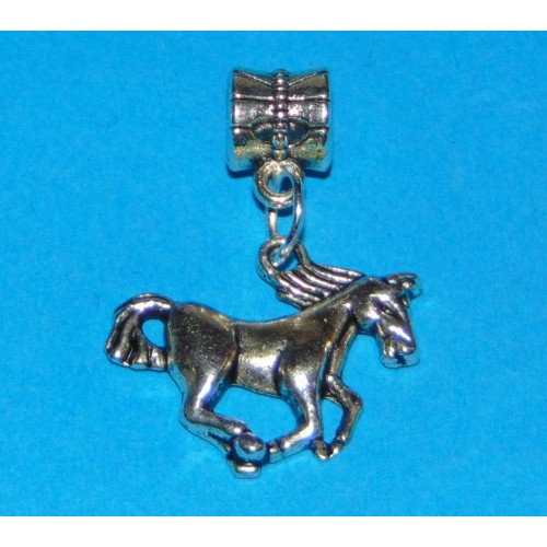 Paard bangle - Tibet zilver - Pandora stijl - model E 