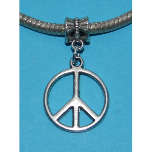 Peace bangle, Tibet zilver, Pandora stijl