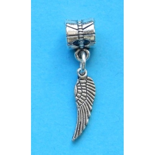 Vleugel bangle, Pandora stijl, Tibet zilver
