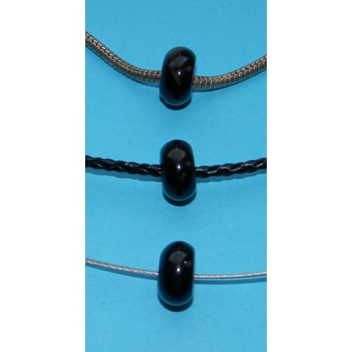 Zwarte Agaat bead, Pandora stijl