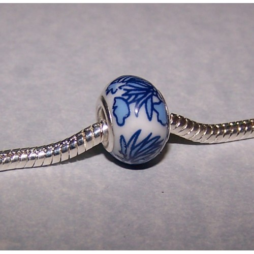 Delfts blauwe bead, Pandora stijl