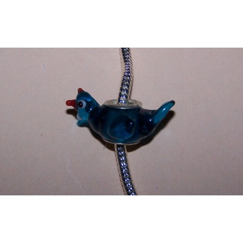 Vogel bead, Murano glas, Pandora stijl