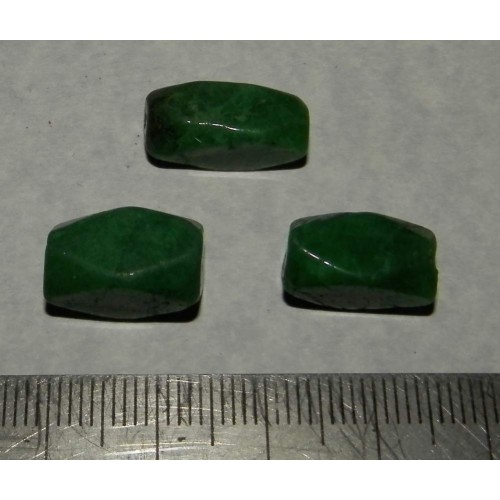 Smaragd kralen - set C - 17 en 14mm