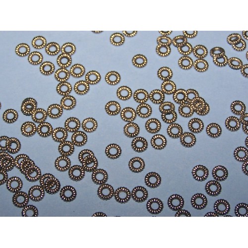 Gesloten ring - Tibet zilver - 5mm - 10 stuks