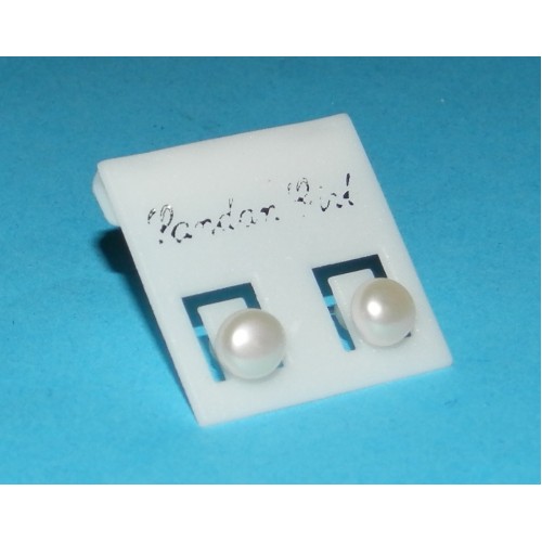 Parel oorstekers - 5mm - echte parels 