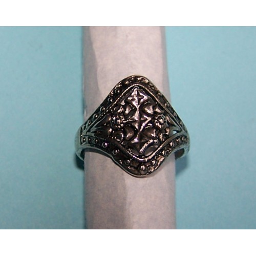 Tibet zilveren ring, model S, maat 19