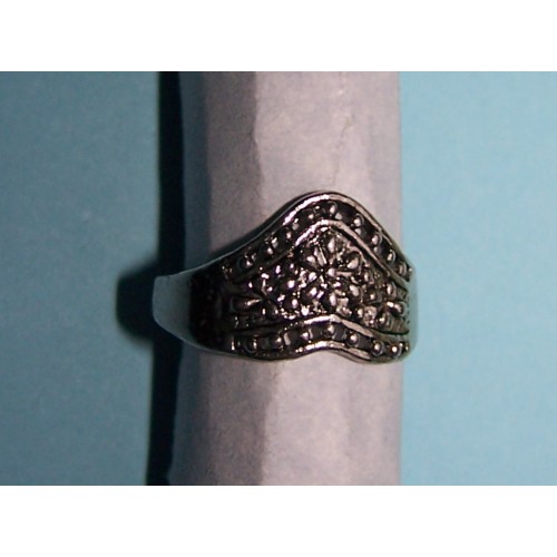 Tibet zilveren ring, model U, maat 18,5