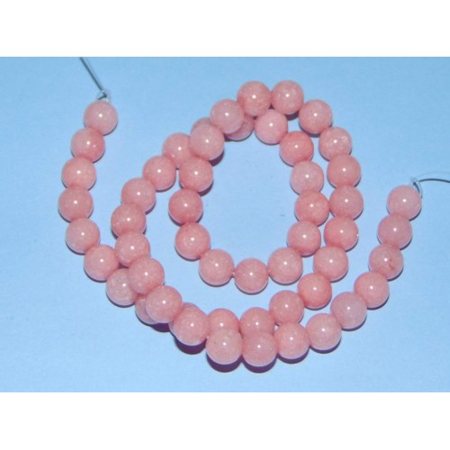 Streng roze Jade kralen - 8mm