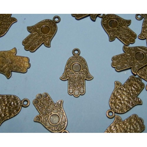 Hand van Fatima bangle, brons, model B