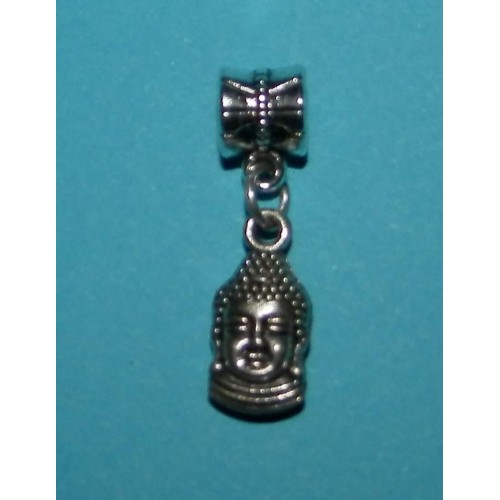 Boeddha hoofd bangle, Pandora stijl, Tibet zilver, model B