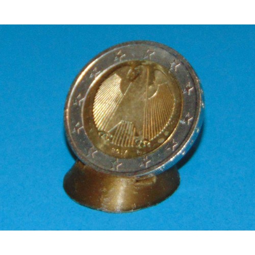 Moderne standaard voor munt of penning - klein, brons