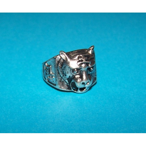 Tijger ring, Tibet zilver, model B, maat 18,5